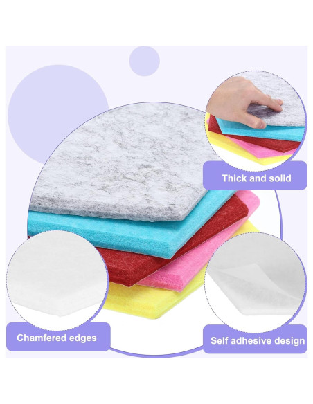 Paneles Acústicos Hexagonales MECCANIXITY 30x26cm B1 Ignífugos