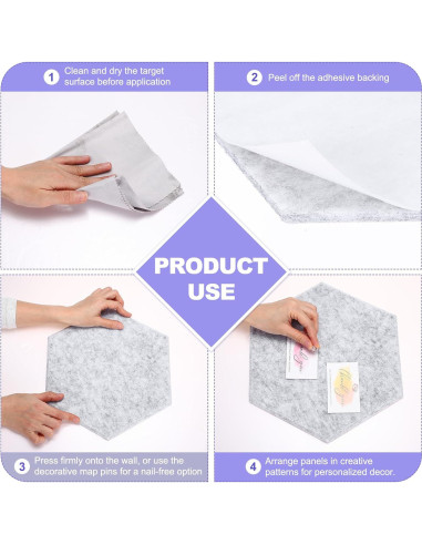 Paneles Acústicos Hexagonales MECCANIXITY 30x26cm B1 Ignífugos