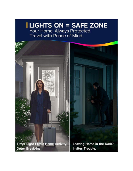 Bombilla LED 9W con Temporizador UNILAMP A19 Luz Diurna 5000K