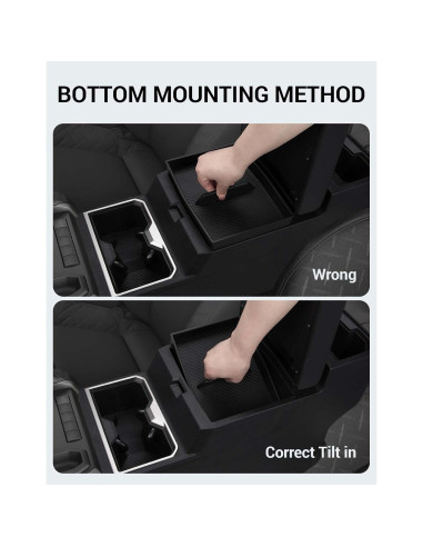 Organizador de Consola Central Ecarzo 3PCS para Toyota Tacoma 2024-2025