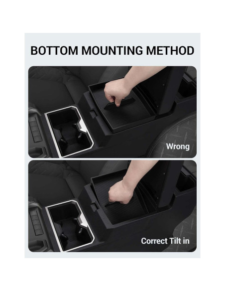 Organizador de Consola Central Ecarzo 3PCS para Toyota Tacoma 2024-2025