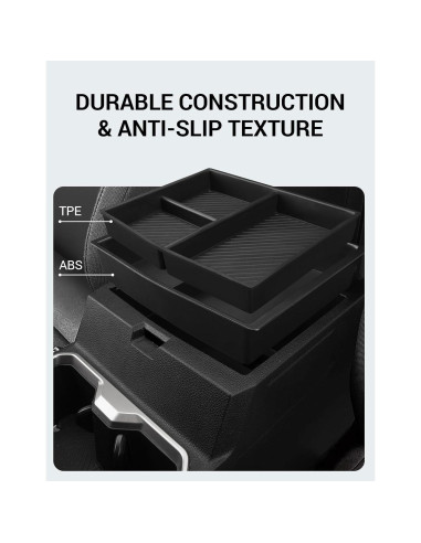 Organizador de Consola Central Ecarzo 3PCS para Toyota Tacoma 2024-2025