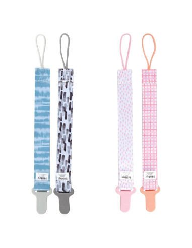 Clips para Chupetes Nuby Pacifinder 2-Pack Multicolor