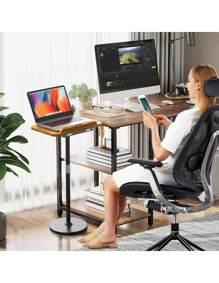 Soporte de Piso 2 en 1 NAMON para Laptop Altura Ajustable 42-130 cm