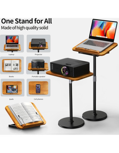 Soporte de Piso 2 en 1 NAMON para Laptop Altura Ajustable 42-130 cm