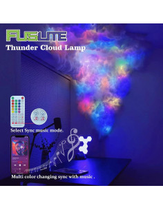 Luz LED Nube FUSLITE 4.88m Colorida Sincronizada con Música 2
