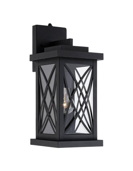 Lámpara de Pared Exterior John Timberland Misión 38.1 cm Negro