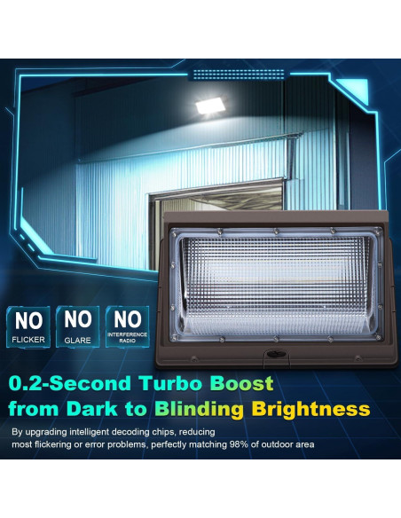 Luz de Pared LED 120W Ezon con Fotocélula 15840LM IP65