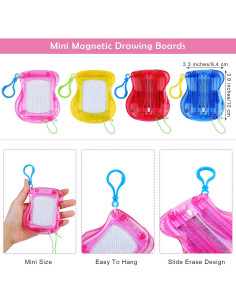 Elcoho 12 Mini Pizarras Magnéticas Borrables 10x8.4cm Multicolor 2