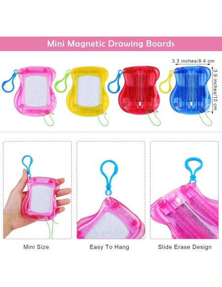 Elcoho 12 Mini Pizarras Magnéticas Borrables 10x8.4cm Multicolor