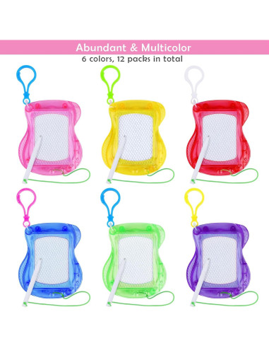 Elcoho 12 Mini Pizarras Magnéticas Borrables 10x8.4cm Multicolor