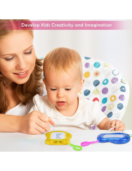 Elcoho 12 Mini Pizarras Magnéticas Borrables 10x8.4cm Multicolor