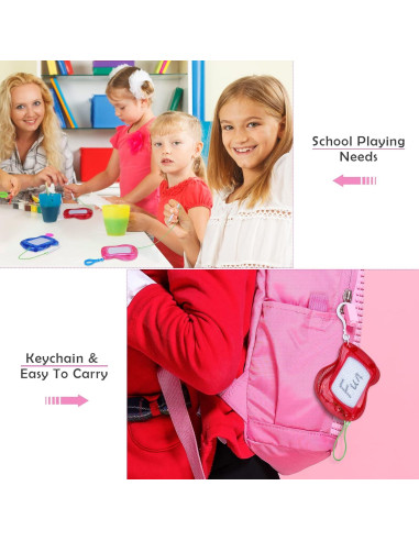 Elcoho 12 Mini Pizarras Magnéticas Borrables 10x8.4cm Multicolor