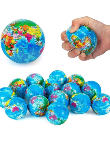 Paquete de 24 Pelotas de Espuma Suave Mini Globo 6.35 cm