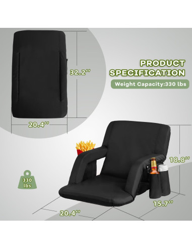 Silla de Estadio Plegable TIMSATIO con Calefacción y Masaje