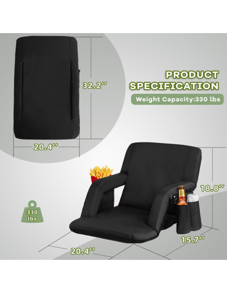 Silla de Estadio Plegable TIMSATIO con Calefacción y Masaje