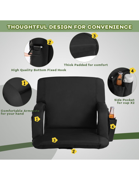 Silla de Estadio Plegable TIMSATIO con Calefacción y Masaje