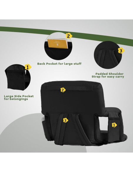 Silla de Estadio Plegable TIMSATIO con Calefacción y Masaje