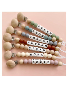 Clip de Chupete Personalizado Silicona para Bebé