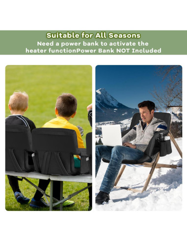 Silla de Estadio Plegable TIMSATIO con Calefacción y Masaje