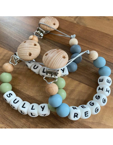 Clip de Chupete Personalizado Silicona para Bebé