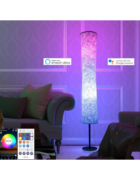 Lámpara de Pie BLUEYE RGBCW 152.4 cm Control APP y Voz