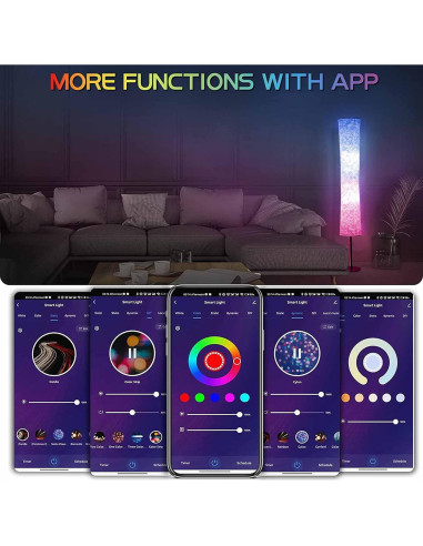 Lámpara de Pie BLUEYE RGBCW 152.4 cm Control APP y Voz