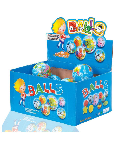 Paquete de 24 Pelotas de Espuma Suave Mini Globo 6.35 cm