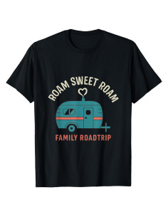 Camisa Vintage de Viaje Familiar Roam Sweet Roam - Estudio de Diseño Estético Moderno