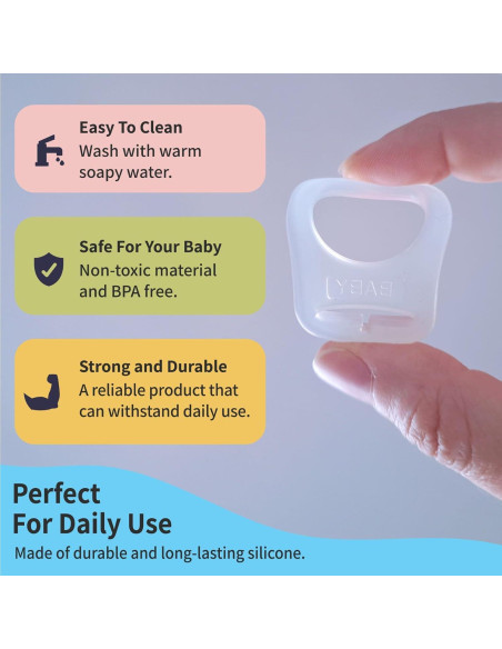 Anillos de Silicona PUTSKA para Chupete - 4 Piezas, Libre de BPA