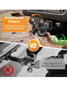 Enganche de Remolque Giratorio 360 ORCISH BM - 3 Bolas 2