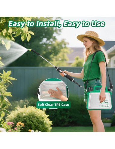 Pulverizador Eléctrico de Jardín SHIJING 2.1 Galones USB