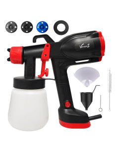 Pistola de Pintura 400W Versuns 800ml 3 Boquillas Fácil Limpieza