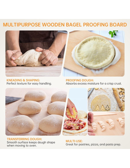 Tabla de Prueba de Madera Abedul 66x45 cm Engrosada - Ideal para Panadería