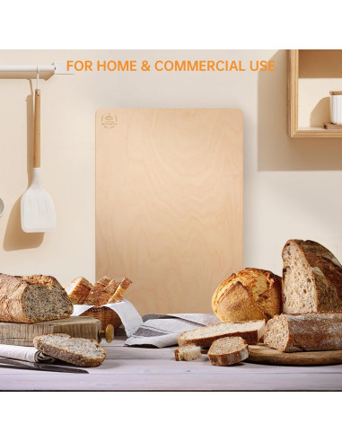 Tabla de Prueba de Madera Abedul 66x45 cm Engrosada - Ideal para Panadería
