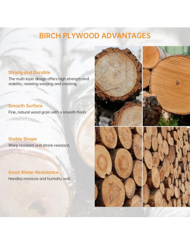 Tabla de Prueba de Madera Abedul 66x45 cm Engrosada - Ideal para Panadería