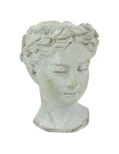 Maceta de Cemento Estilo Griego - Estatua Femenina 15.24 cm