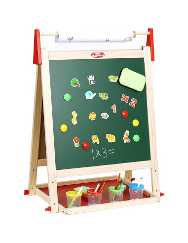 Caballete de Madera Doble Cara Easy Playhouse Flat River 68.6-129.5 cm