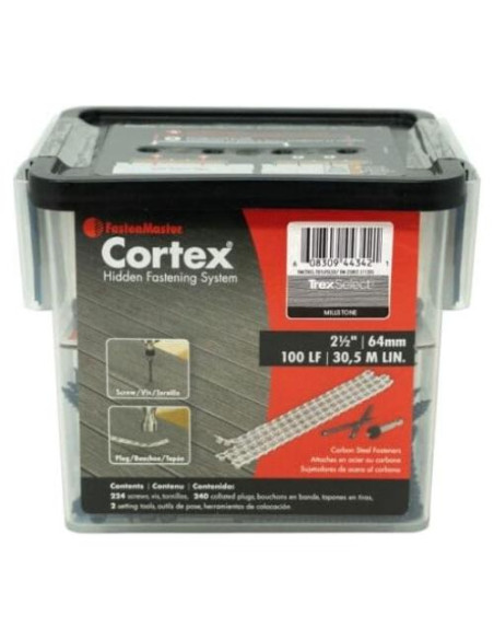 Fijaciones Ocultas Trex Cortex Millstone 30.48 m - 224 Tornillos