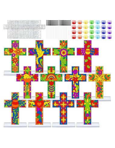 Kit de Manualidades de Cruces Religiosas Jetec - 24 Piezas
