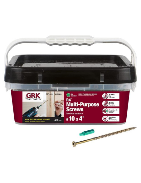 Tornillos Multiusos GRK R4 450 Piezas 4 x 100 mm
