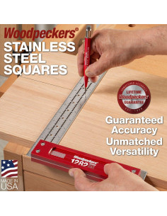 Escuadra de Carpintería Woodpeckers 30.48 cm Acero Inoxidable 2