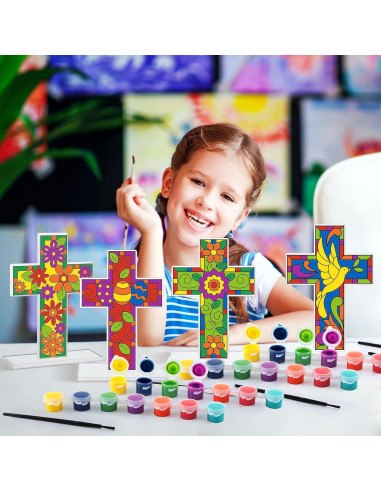 Kit de Manualidades de Cruces Religiosas Jetec - 24 Piezas