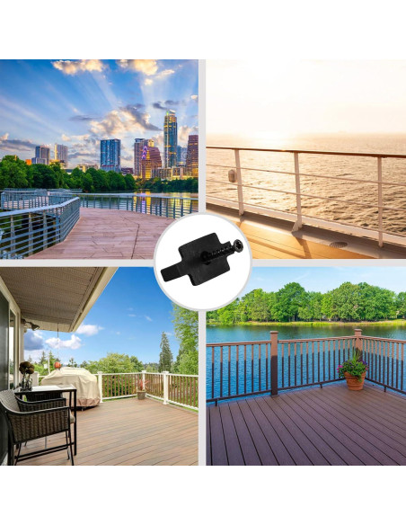 Clips de Sujetadores Ocultos TOL para Decking Compuesto 100 Piezas