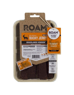 Golosinas para Perros ROAM Bucky Jerky de Venado 142g
