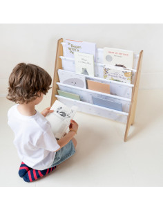 Estantería de Libros 3 Sprouts de Tela Reciclada 4 Niveles 2