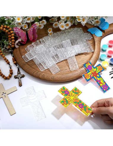 Kit de Manualidades de Cruces Religiosas Jetec - 24 Piezas