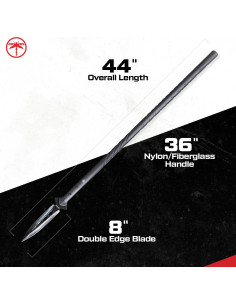 Lanza de Supervivencia STAK 11803, 112 cm, Acero Inoxidable 2