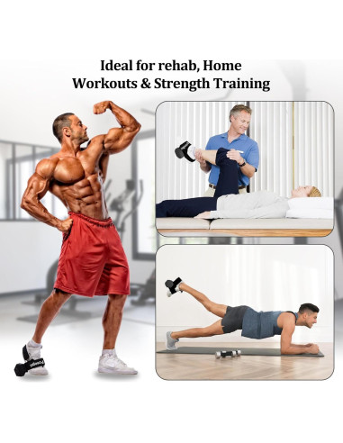 Accesorio de Pie para Mancuernas Fosegei Ajustable Negro