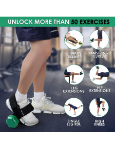 Accesorio de Pie para Mancuernas TOPJUM - Entrenamiento de Piernas 2